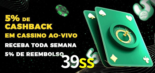 Promoções do cassino ao Vivo 39ss